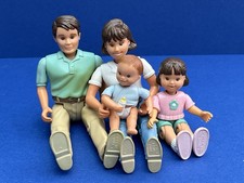 Fisher Price Loving Family Dolls House Dad, Mum, Girl, Baby Set 3