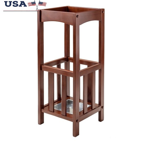 Wood umbrella stand drip - umbrella, w/
