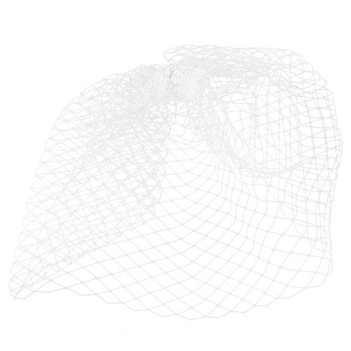 Durable white birdcage veil - durable,