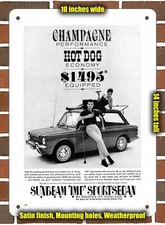 Metal Sign - 1964 Sunbeam Imp