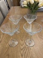 4 x Beautiful Cut Glass
