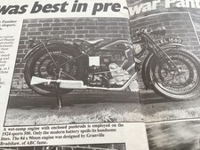 PANTHER PRE WAR  MOTORCYCLE