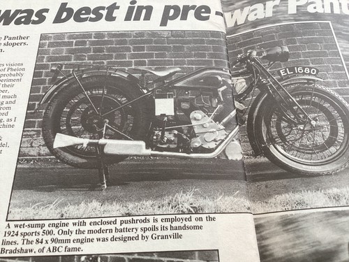 Panther pre war motorcycle - pre,