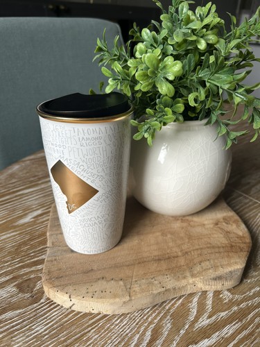 Starbucks gold white - starbucks, gold/white