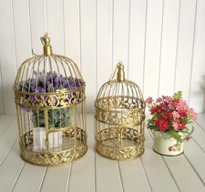 2pcs gold Decorative Bird Cage