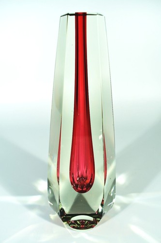Exbor czech glass vase - exbor, °°