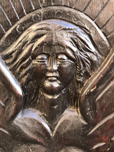 Antique carved wood - carved,