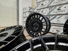 4x VW TRANSPORTER FITMENT SPORTLINE 18" AERO ALLOYS GLOSS BLACK 5X120 T5-T6.1