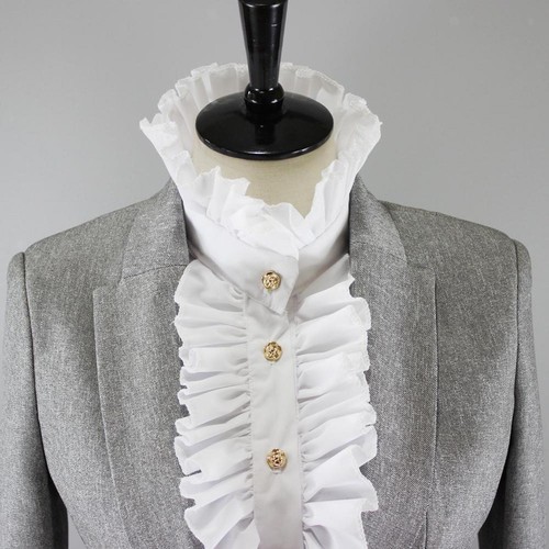 Ladies detachable white false - detachable,