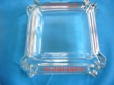 Large Vintage Glass Ashtray -