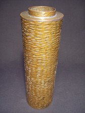 Heavy Copper Vase Brutalist Cylinder ,hand beaten, early/mid 20thC.Unique piece.
