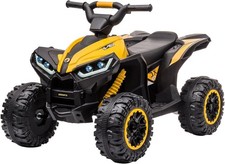 Kids Electric ATV Quad Bike, 12V Battery-Powered 4-Wheeler with LED Light&Music
