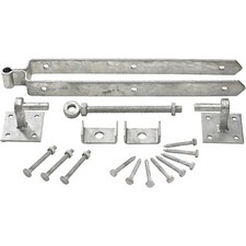 Adjustable Field Gate Kit Strap Hinge Kit With Hook On Plates 12" 18" 24"