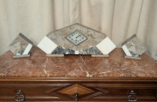 Large Art Deco Marble Clock