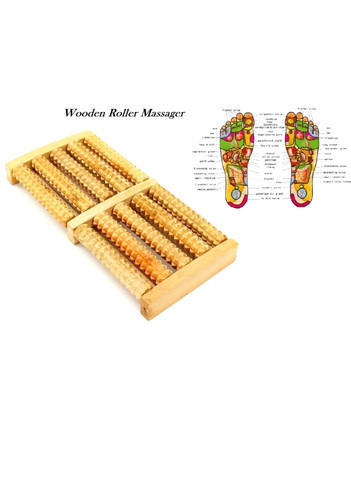 Wooden foot roller - foot,