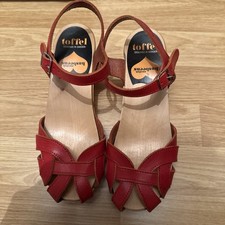 Hasbeens Toffel Sandals Red