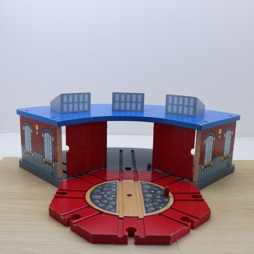 Wooden train track - wooden, shed