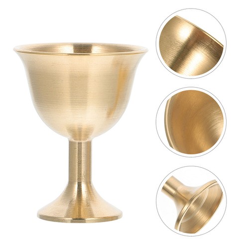 Elegant brass chalice cup - brass,