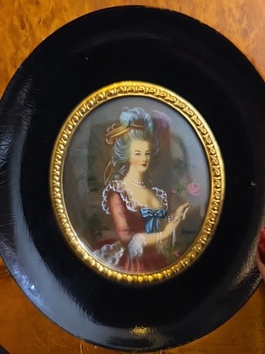 Antique miniature portrait - miniature,