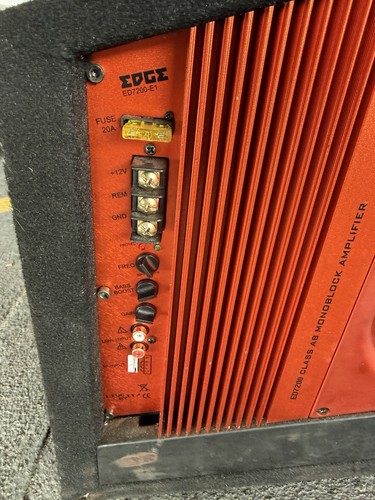 Amp and subwoofer - amp,