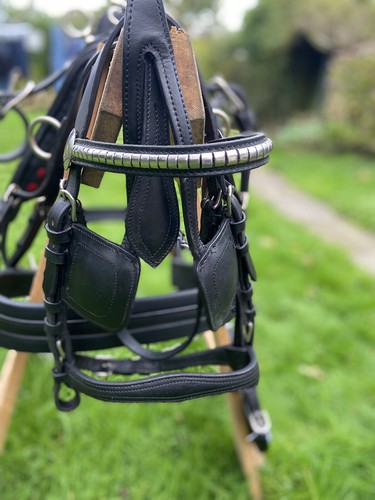 Leather driving harness - leather,