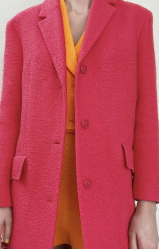 Zara textured pink - pink, long