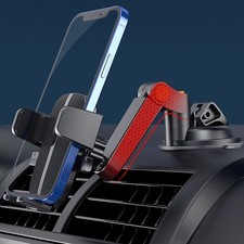 1Pc Black Phone Holder Car