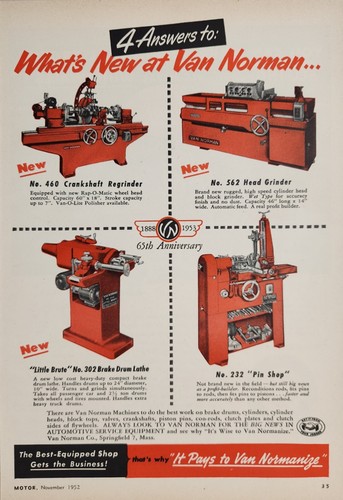 1952 print van norman - 1952, ad