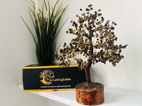 Tigers eye crystal tree - tigers,