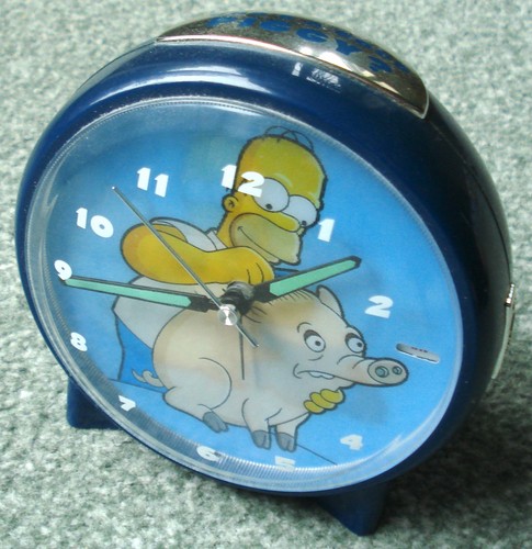 Simpsons movie alarm - movie, clock