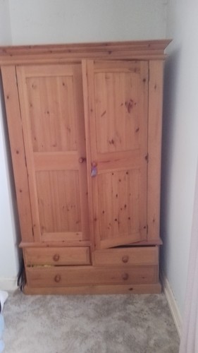 Pine wardrobe used - pine,