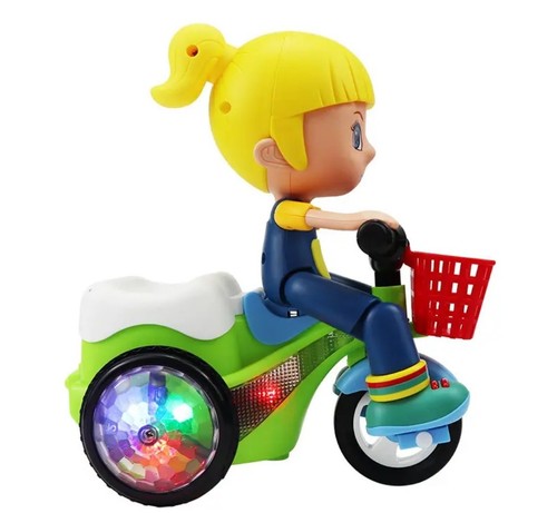 Girl spinning stunt glow - girl,