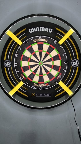 Target corona dartboard - dartboard, light