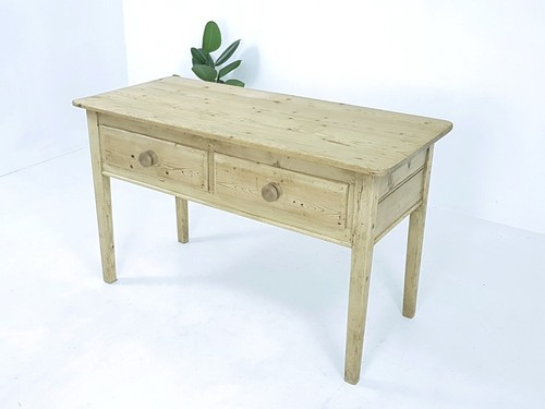 Antique pine console - console, /