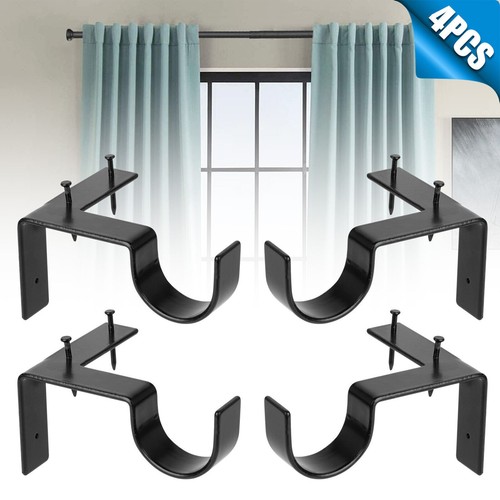 4pcs curtain pole - 4pcs, brackets