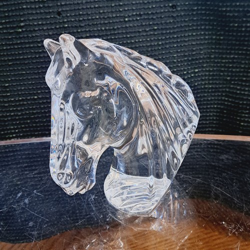 Crystal horse head tall - crystal,
