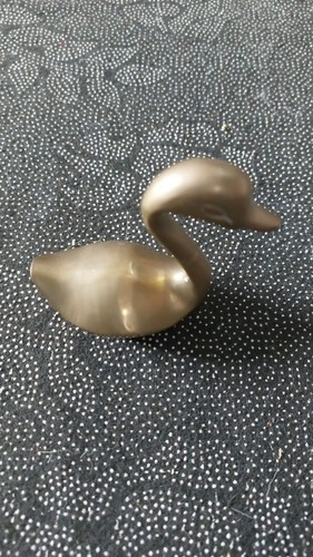 Vintage brass swan ornament - vintage,