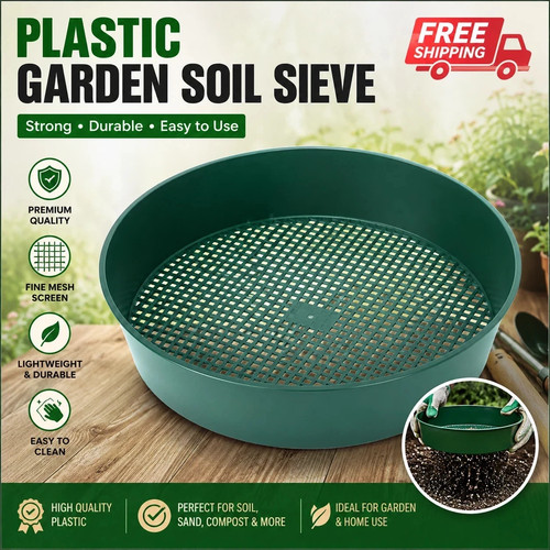 Plastic soil sieve filter - soil,