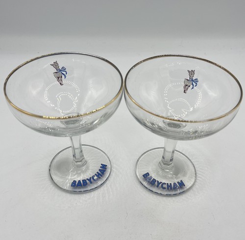 Babycham vintage glasses - babycham,