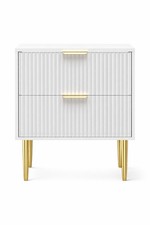 Luxury White & Gold Bedside