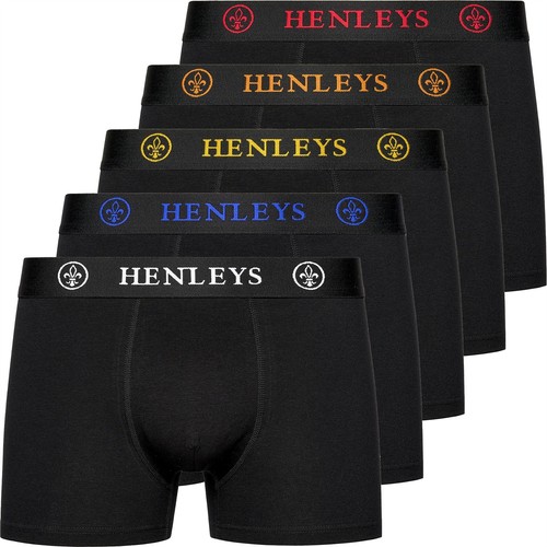 Mens pack boxer henleys - mens, 5