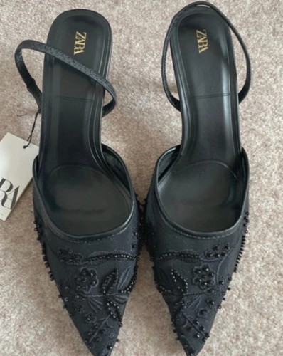 Zara black crystal embellished - black,