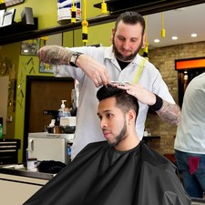  Lurrose Hairdressing Cape Waterproof Hair Perming and Dyeing Cape Non-stick