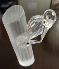 Swarovski Crystal WOODPECKERS "Caring and Sharing" Amber Eyes 1988