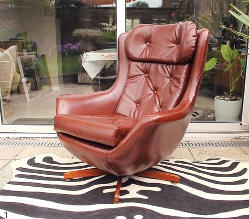 Mid century swivel egg - century,