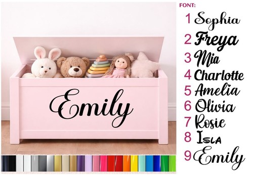 Personalised toy box name - toy,