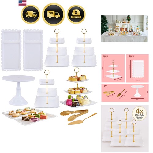 Piece cake display set 4 - display, set,