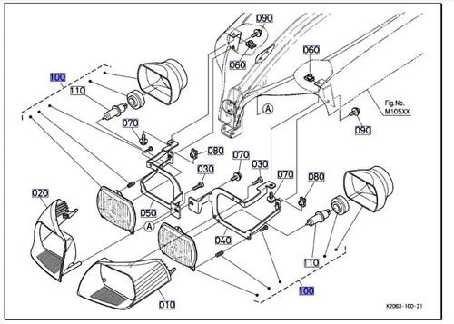 Genuine kubota headlight - genuine,