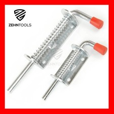 HEAVY DUTY SPRING LOADED LATCH DROP BOLT SLIDING SHED GATE TRAILER GARAGE DOOR