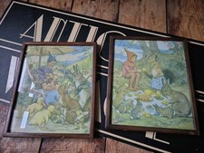 Pair Vintage Old Margaret W